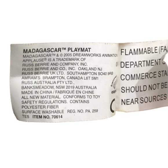 Madagascar Alex the Lion Large 50" Rug Plush Stuffed Animal Floor Toy 2005 - Picture 10 of 11